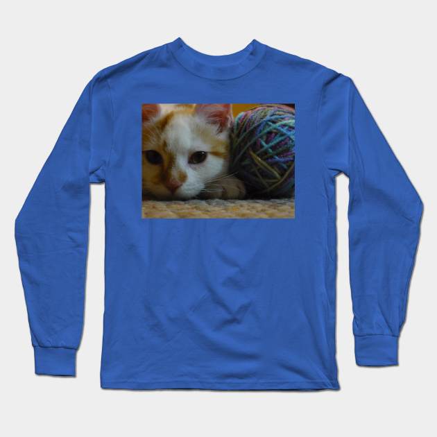 Kitty B Long Sleeve T-Shirt by HalfBlindCyclops